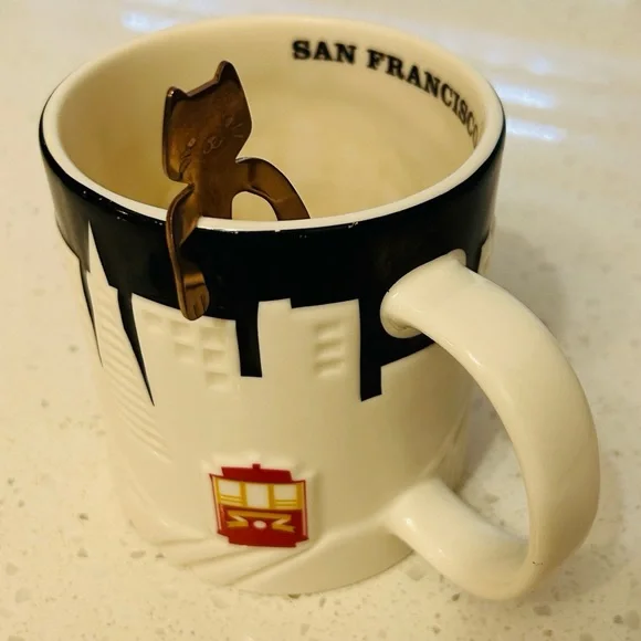 🐈 Kitty Cat Metallic Mini Hanging Spoon Set Of 4 NWT 🐈‍⬛ - Picture 8 of 8